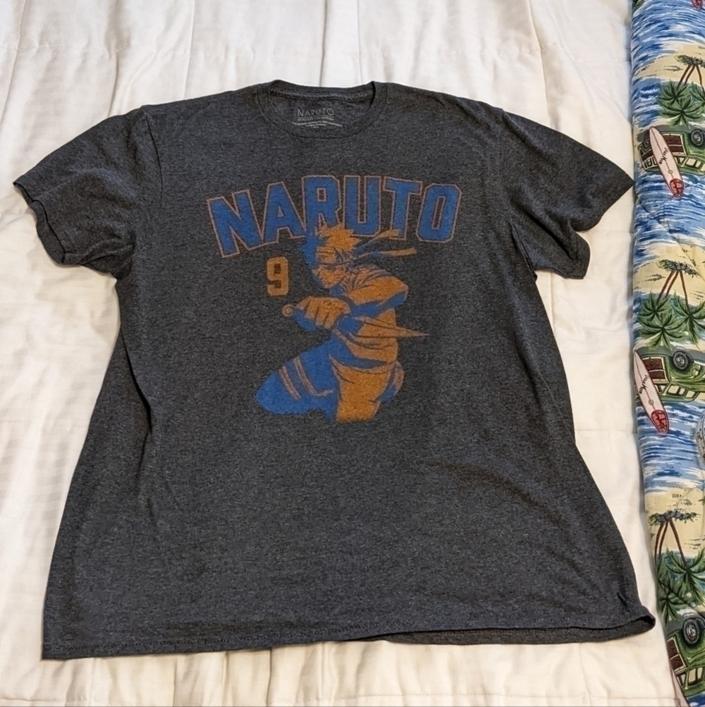 𝅺naruto Shippuden graphic tee shirt size Large